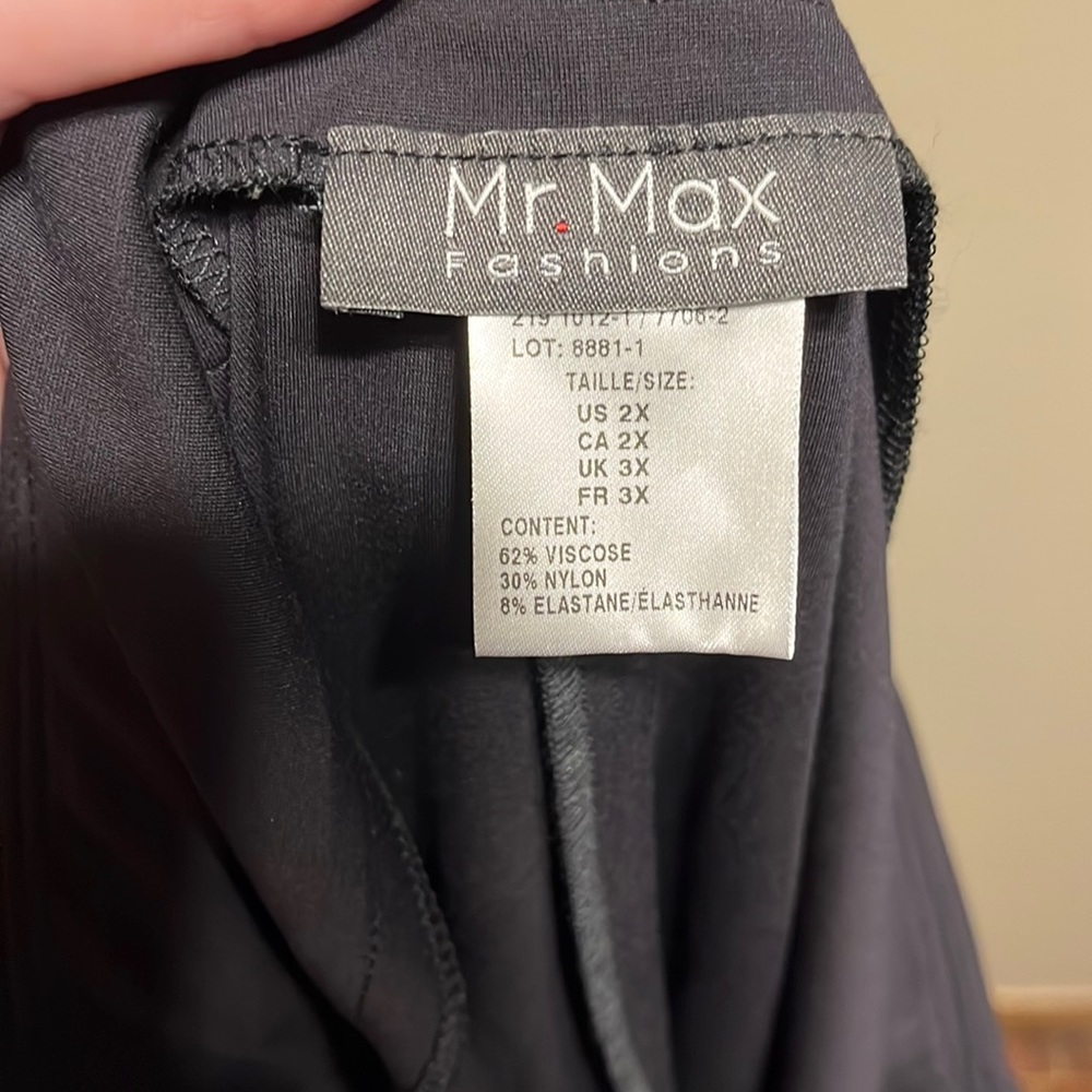 2X EUC super stretchy charcoal grey pants